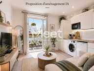 STUDIO - IMMEUBLE RÉCENT - BALCON - VUE DÉGAGÉE — photo 3