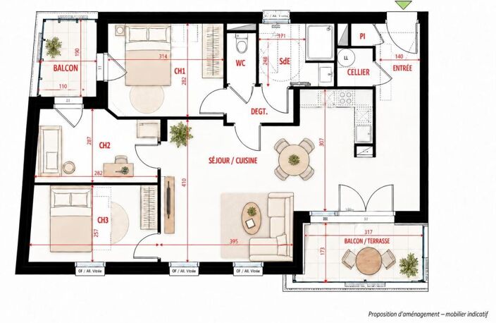Disponible de suite, Appartement T4 de 82m² au centre de Muzillac — photo 5