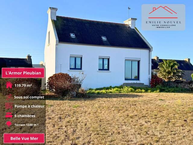 L'Armor-Pleubian , Maison vue mer, 5 chambres, près du Sillon de Talbert — photo du bien