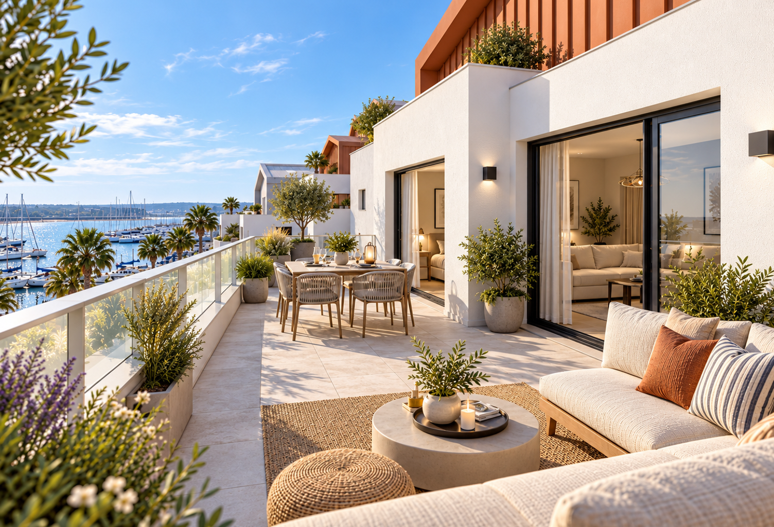 Appartement T2 terrasse de 30m² vue port – Port-Saint-Louis — photo 1
