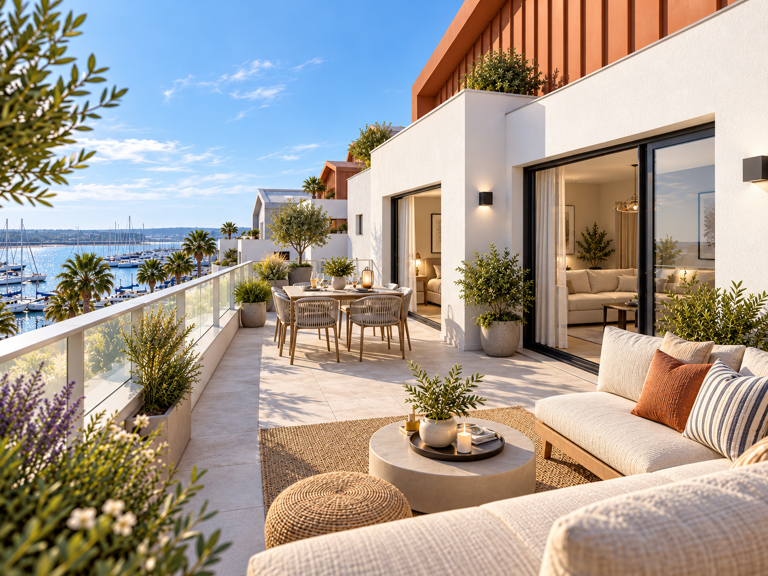 Appartement T2 terrasse de 30m² vue port – Port-Saint-Louis — photo 1