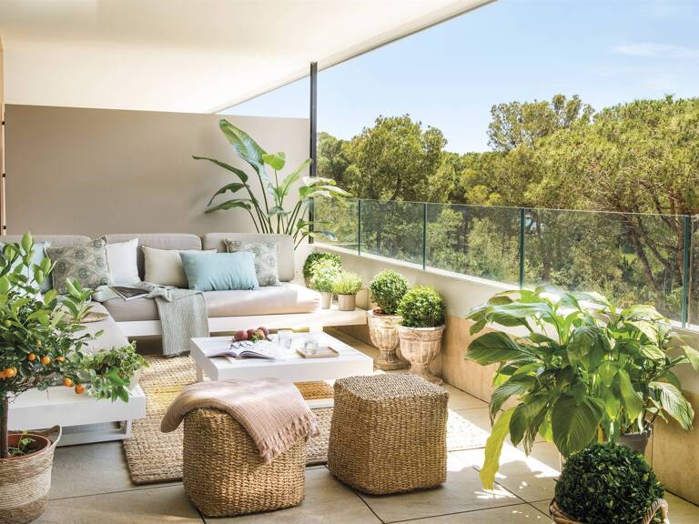 DANS UN ECRIN DE VERDURE A BORMES LES MIMOSAS, MAGNIFIQUE 2 PIECES PLEIN SUD EN DERNIER ETAGE — photo 1