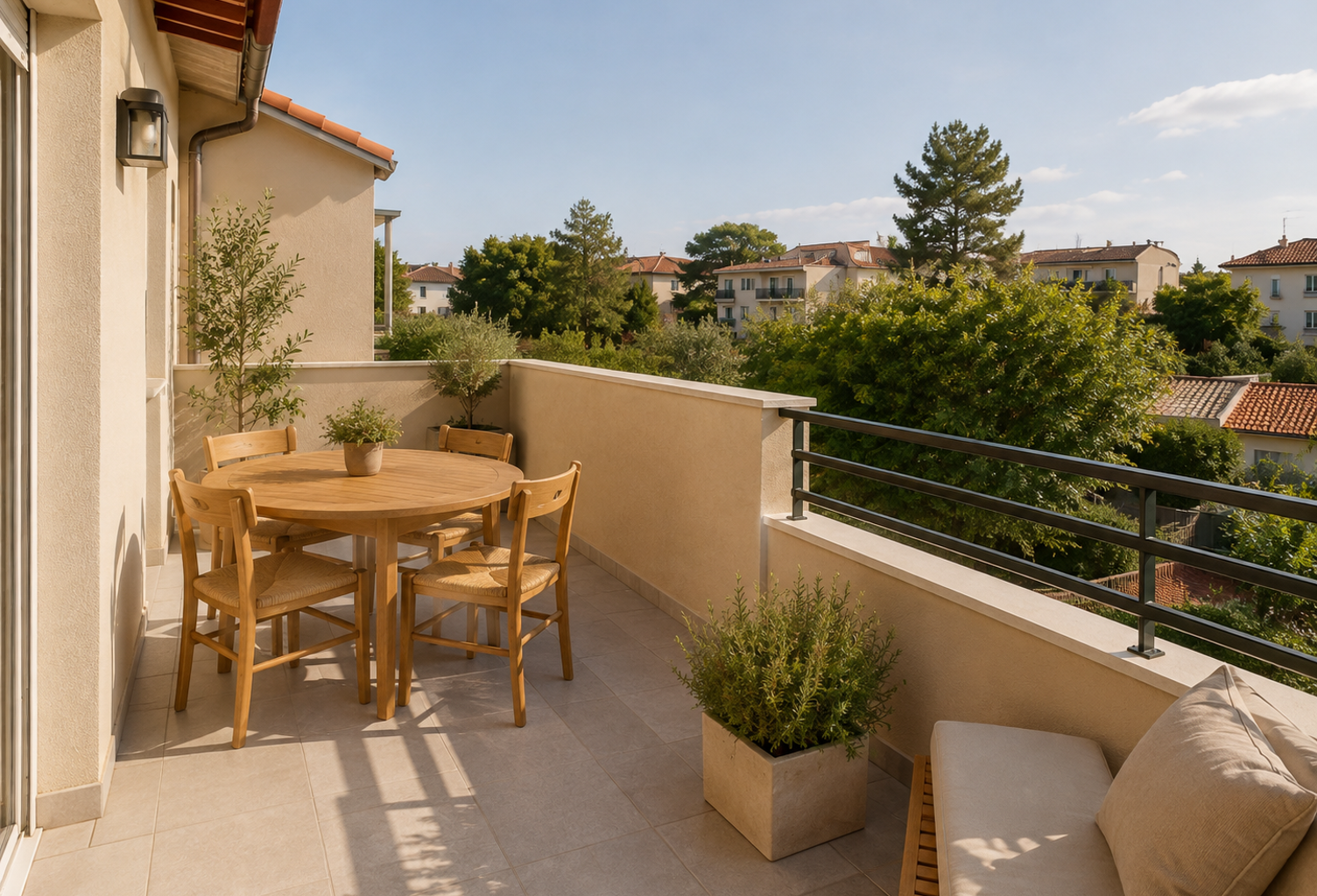 SAINTE-MAXIME – T2 AVEC BELLE TERRASSE ET PARKING DANS RESIDENCE AVEC PISCINE — photo 1