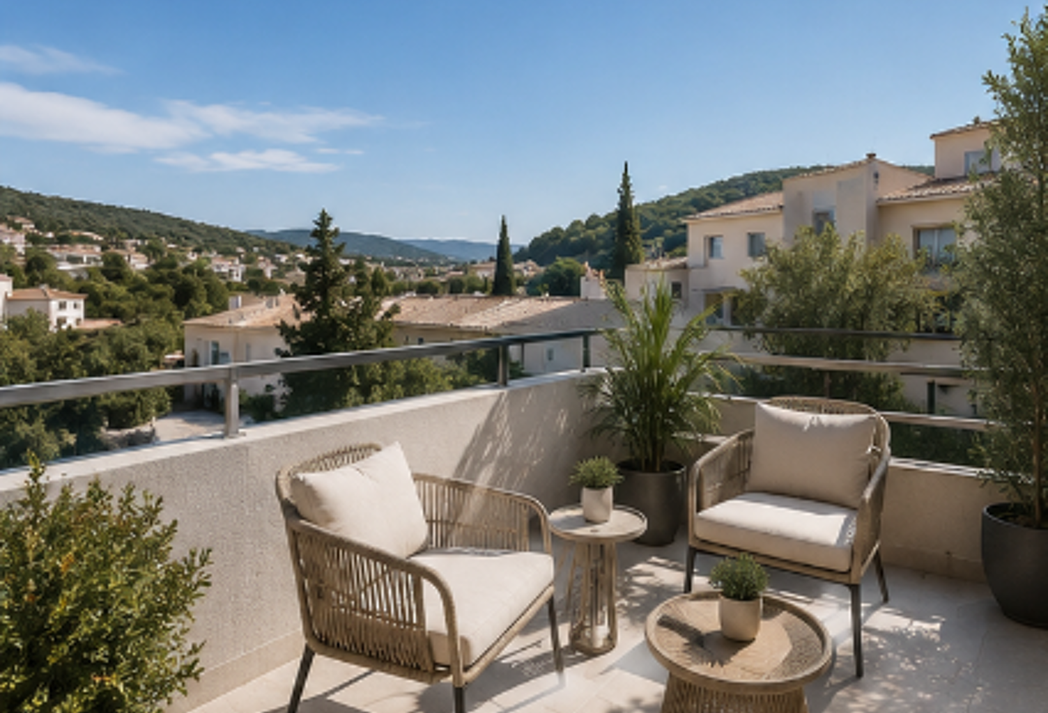 SAINTE-MAXIME – STUDIO NEUF AVEC TERRASSE ET PISCINE — photo 1