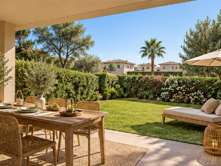 MAGNIFIQUE T2 DE 46 M² EN REZ-DE-JARDIN DANS RÉSIDENCE AVEC PISCINE ET A QUELQUES MINUTES DES PLAG — photo 1