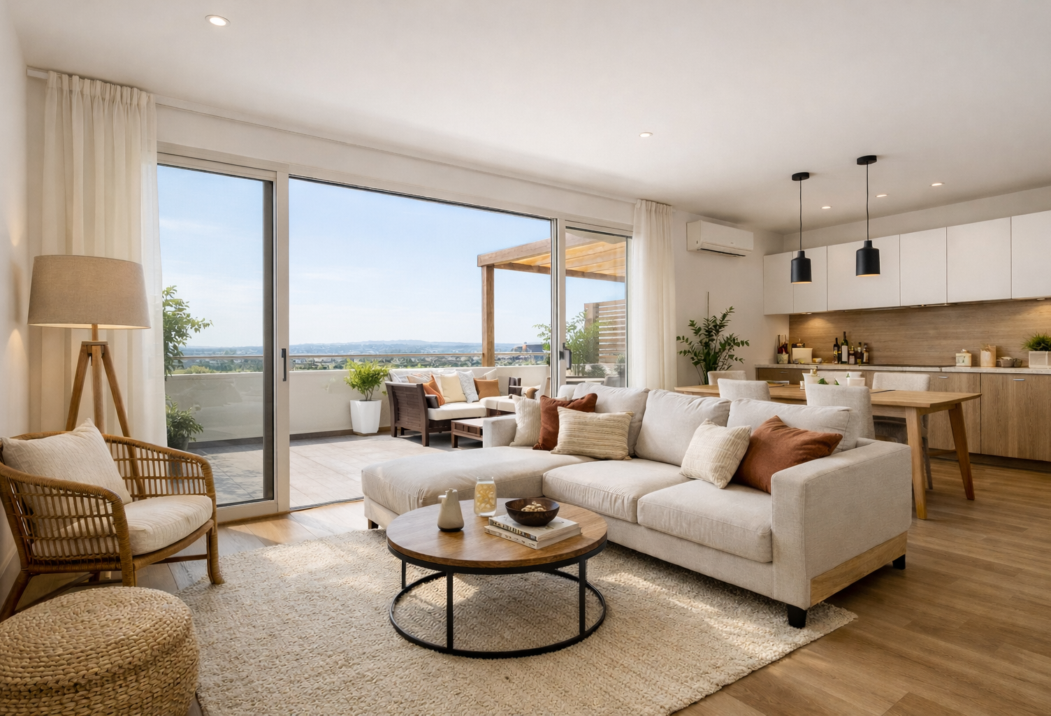 *-DERNIER ETAGE, TERRASSE SUD DE 20 M² AVEC VUE DOMINANTE POUR CET APPARTEMENT T3 DE 60 M² — photo 1