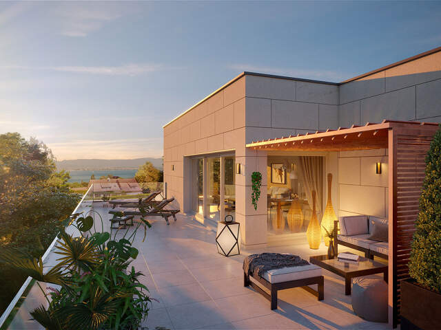 * VUE MER POUR CE SUPERBE T4 DE 95 M² AVEC ROOFTOP DE 70m² — photo du bien
