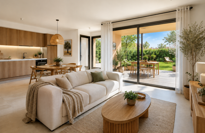 SUPERBE T3 AVEC TERRASSE XXL & JARDIN PRIVATIF — photo 2