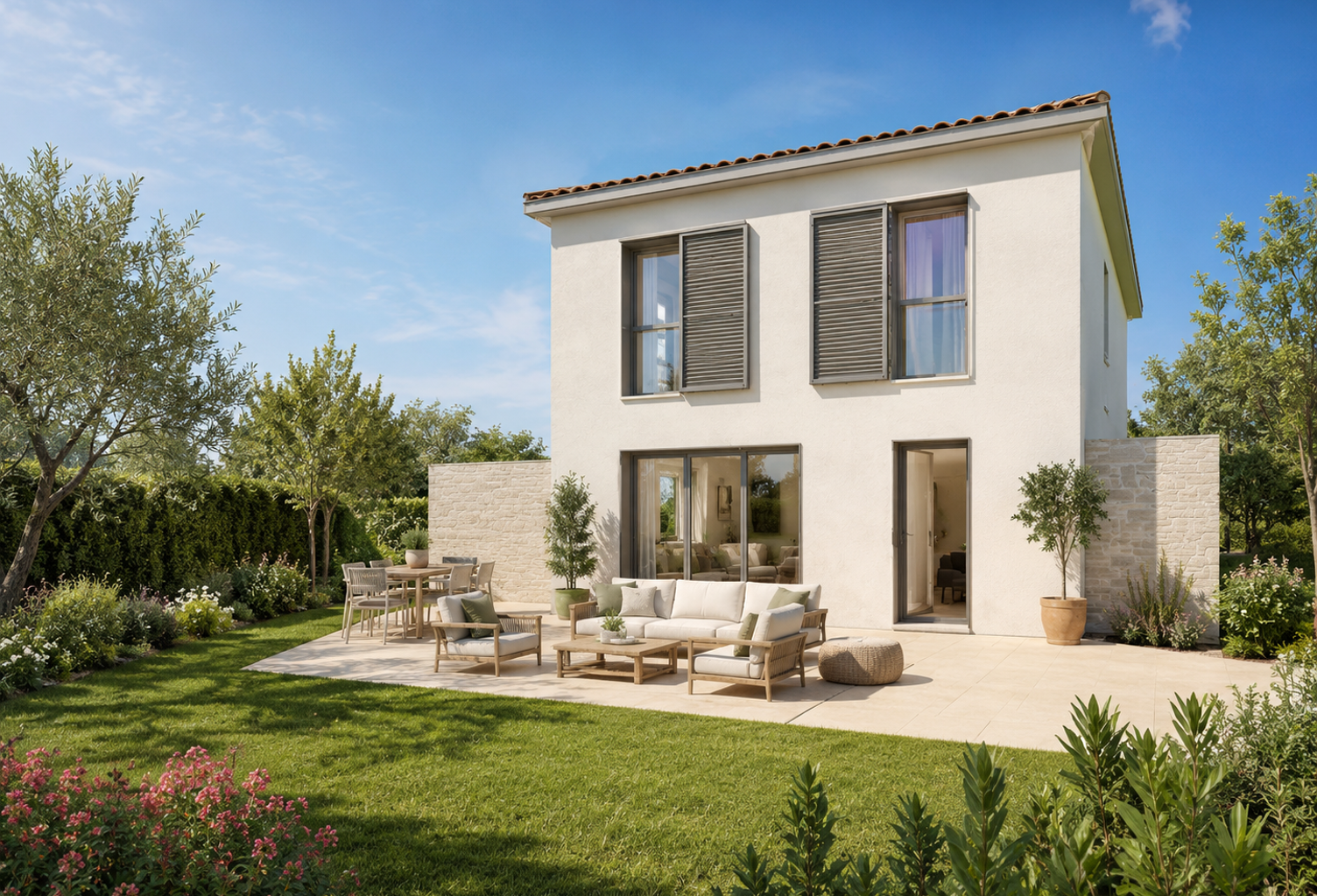 GRAND JARDIN PRIVATIF & TERRASSE ENSOLEILLÉE – SUPERBE MAISON T4 — photo 1