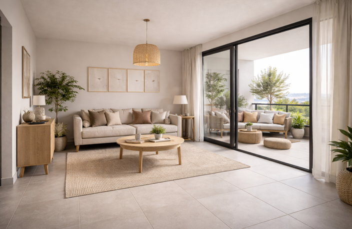 - DERNIER ETAGE PLEIN SUD POUR CE BEAU T2 DE 42 M² A SANARY — photo 2