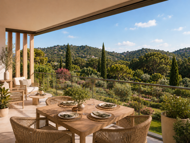 A DEUX PAS DE LA PLAGE D'AGAY - SUPERBE T3 TERRASSE PLEIN SUD & PISCINE — photo du bien