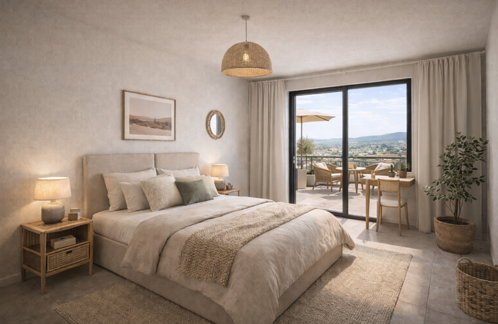 * -Superbe 3 pièces traversant de 65 m², en plein centre et au calme — photo 3