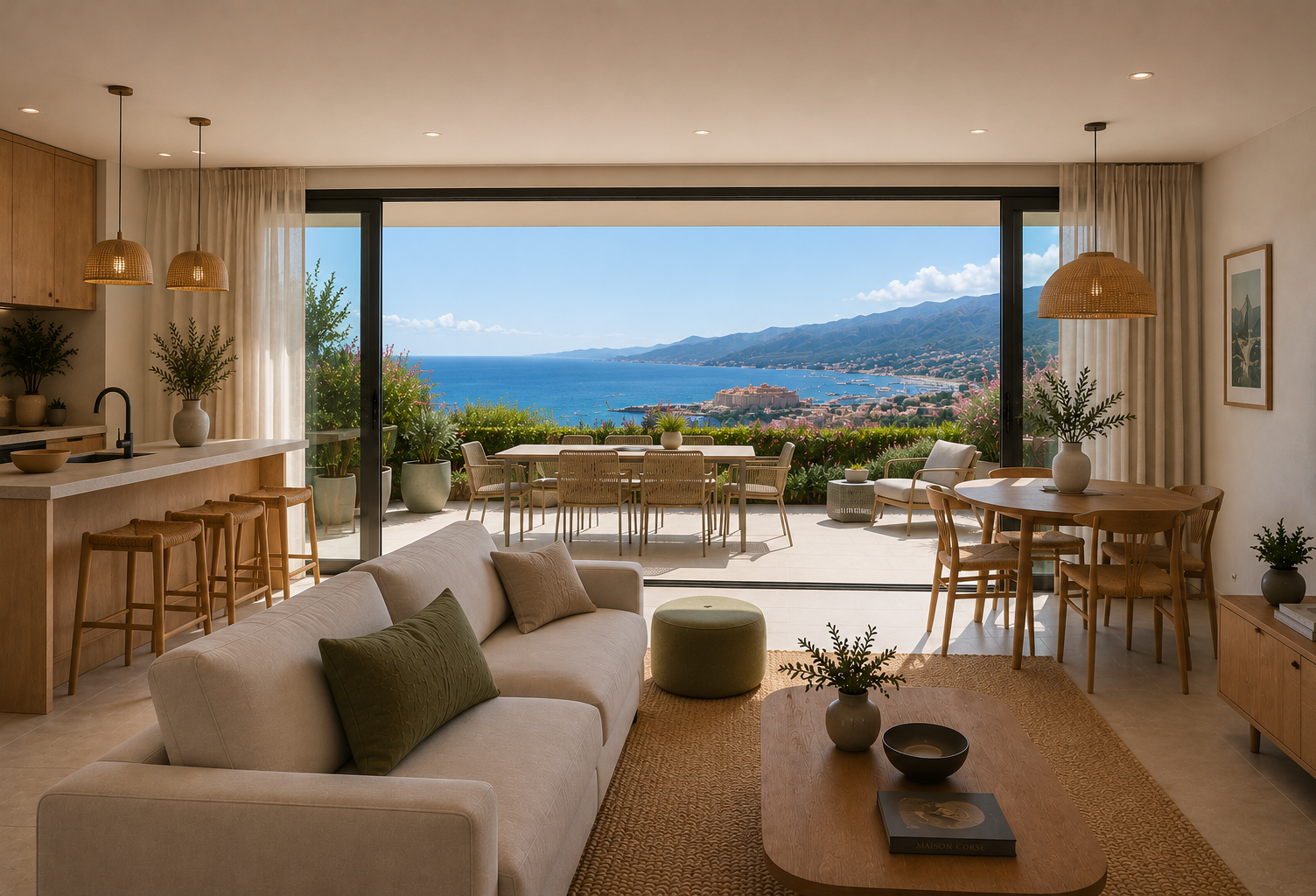 * -VUE MER - SUPERBE T3 AVEC GRANDE TERRASSE DANS RÉSIDENCE AVEC PISCINE — photo 1