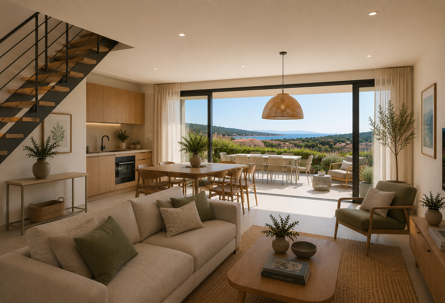 * -SUPERBE VUE MER POUR CE T5 DUPLEX AVEC GRANDE TERRASSE DANS RÉSIDENCE AVEC PISCINE — photo 1