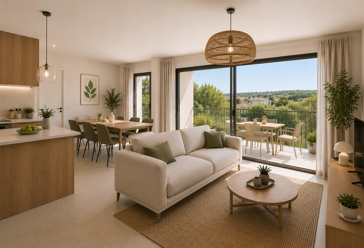 - Superbe T4 lumineux de 83 m² avec terrasse plein sud à Cogolin — photo 1