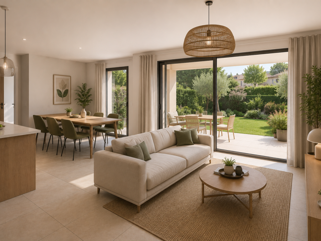 - BEAU T3 AVEC BELLE TERRASSE A PUGET SUR ARGENS DANS UN ILOT DE VERDURE — photo du bien