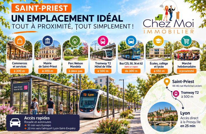 T3 NEUF 61 M² + BALCON / 244 500  / TVA 5,5 % / C?UR DE SAINT-PRIEST — photo 3