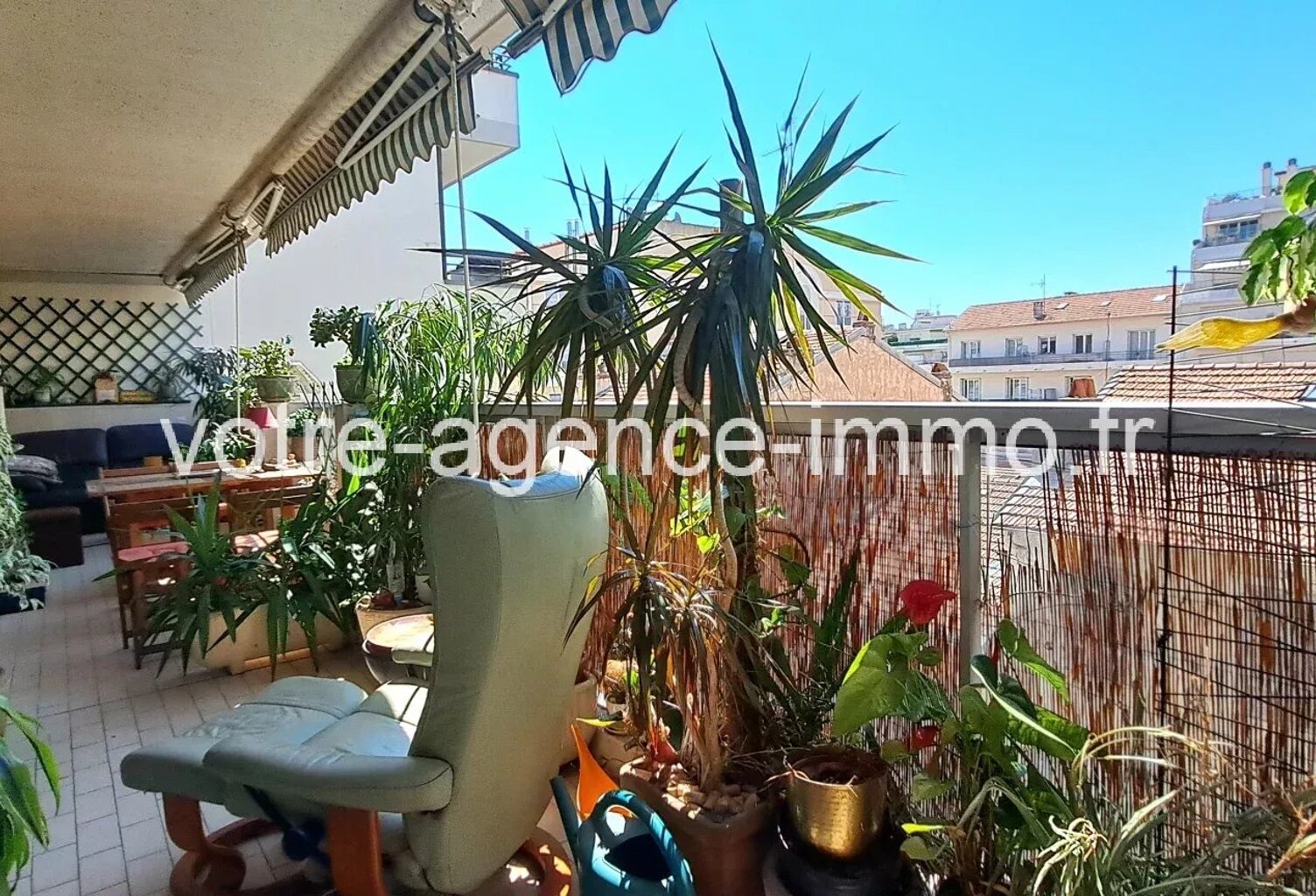 NICE Fleurs 3P étage élevé grande terrasse — photo 1