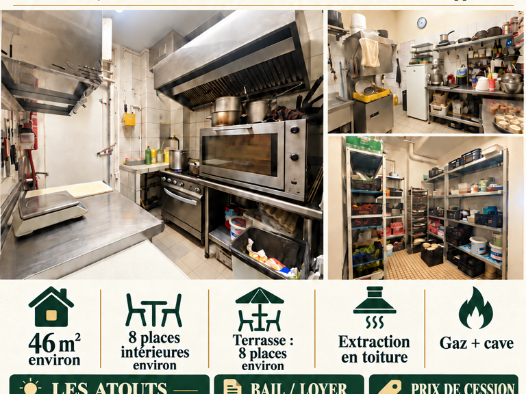 Vente Restauration rapide 46 m&sup2; — photo 1