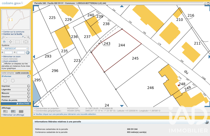 Vente Terrain à bâtir 653 m&sup2; — photo 2
