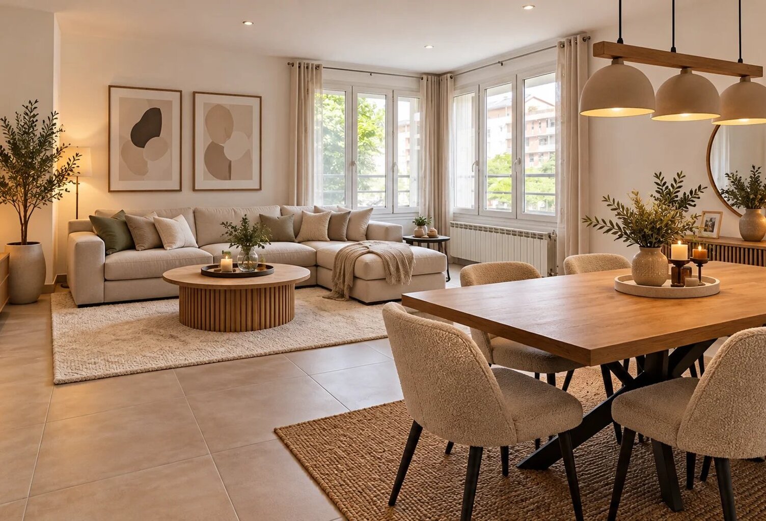 appartement 3 pièces de 54 m², entièrement refait à neuf — photo 1