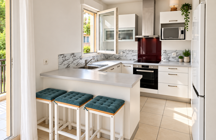 EXCLUSIVITÉ   NICE CORNICHE FLEURIE   SUPERBE 2 PIÈCES DE 53 — photo 3