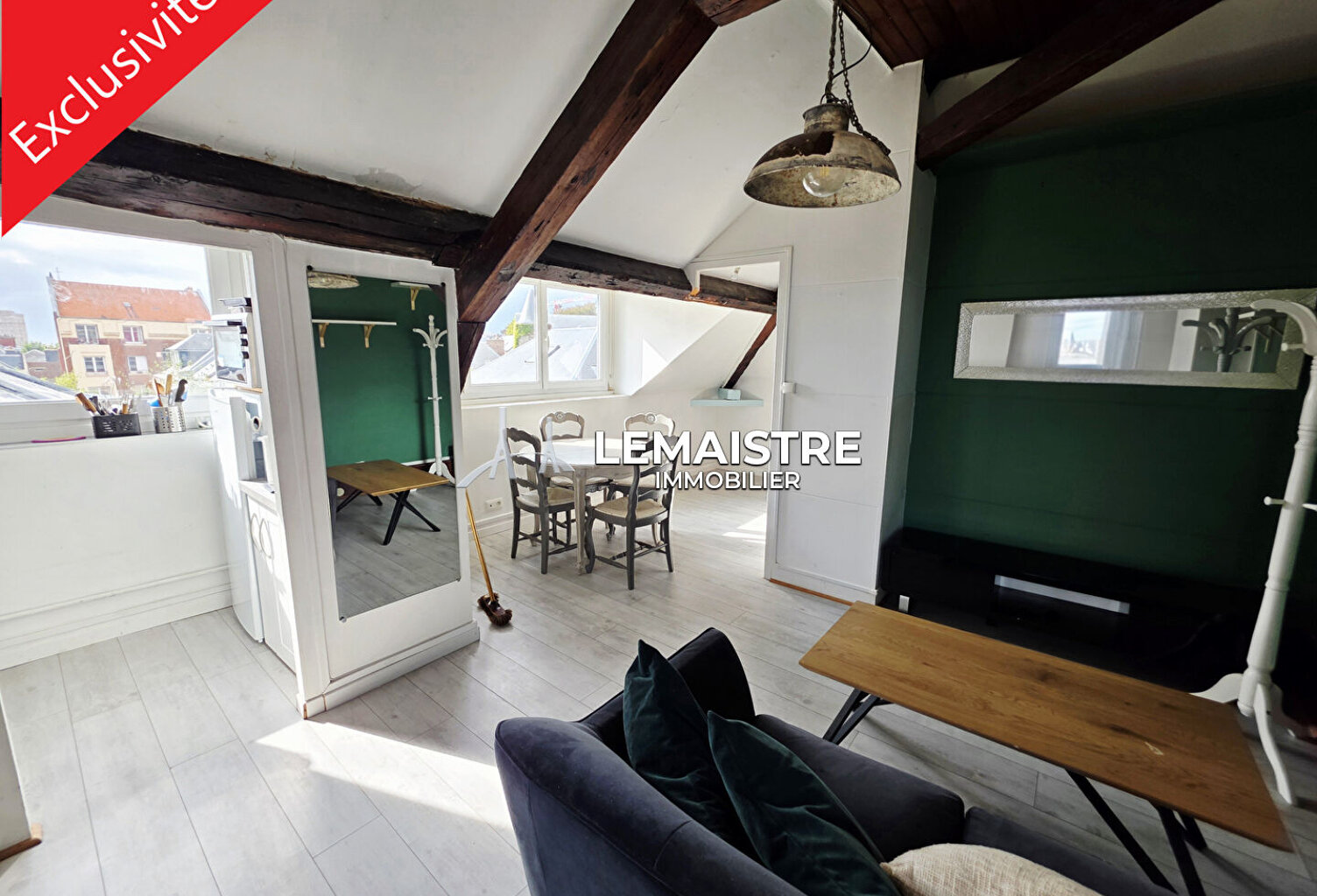 LE HAVRE  HYPER CENTRE  SAINT-MICHEL  F2 31 M² CARREZ / 40 M² AU SOL  JARDIN — photo 1