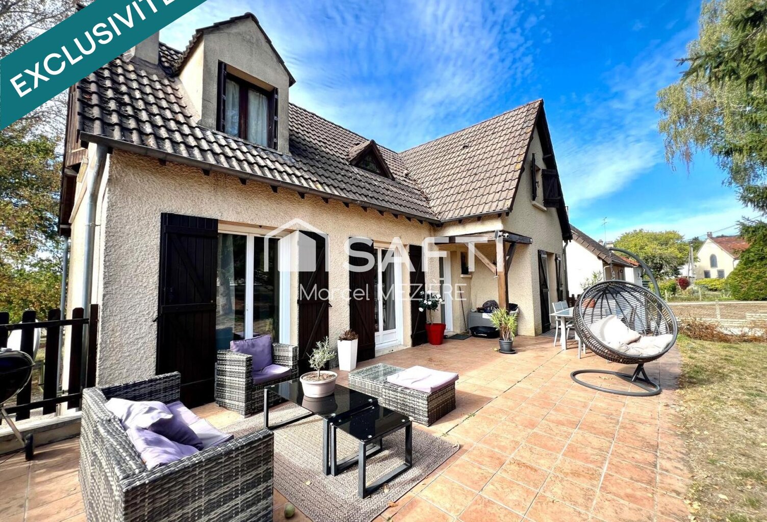 T6 sur 3 niveaux;sous sol sur toute la surface,5 chambres,tout confort,climatisation,terrain de 1700m2 clos et plat. — photo 1