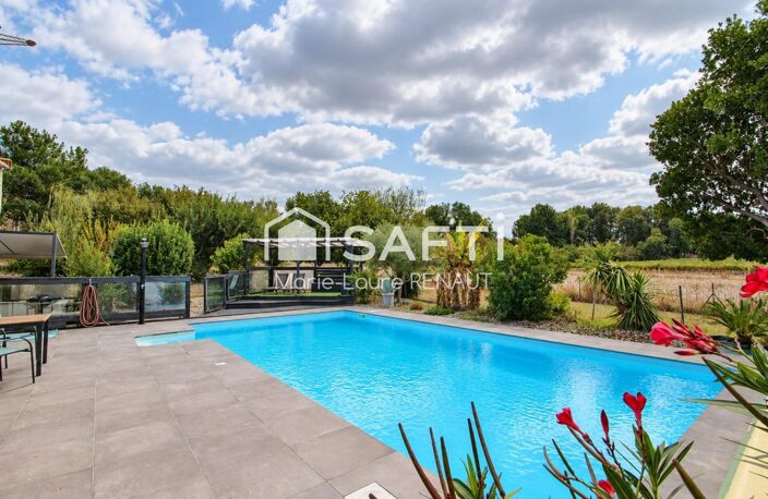Villa de plain-pied, garage, piscine et vue sur les vignes — photo 3