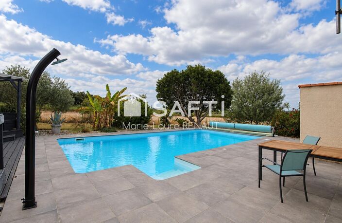 Villa de plain-pied, garage, piscine et vue sur les vignes — photo 4