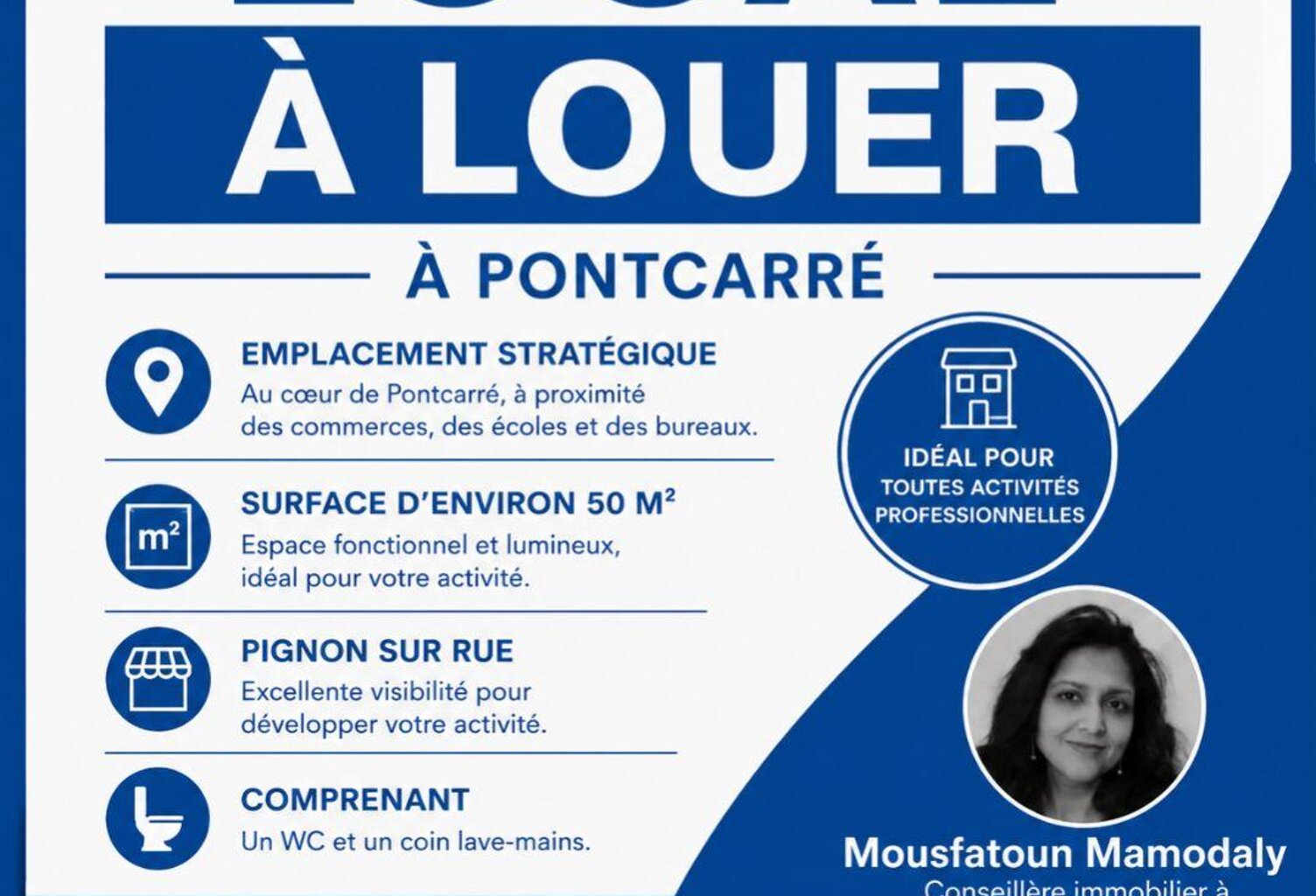Location Boutique/Local commercial 50 m&sup2; — photo 1