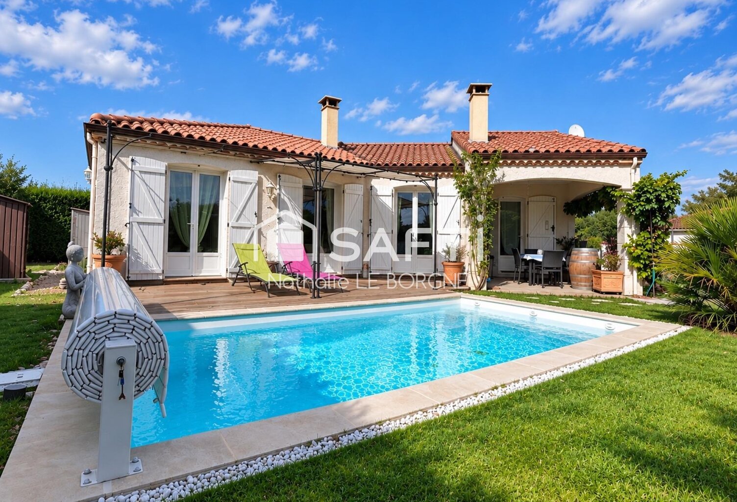 Jolie villa de plain pied avec piscine — photo 1