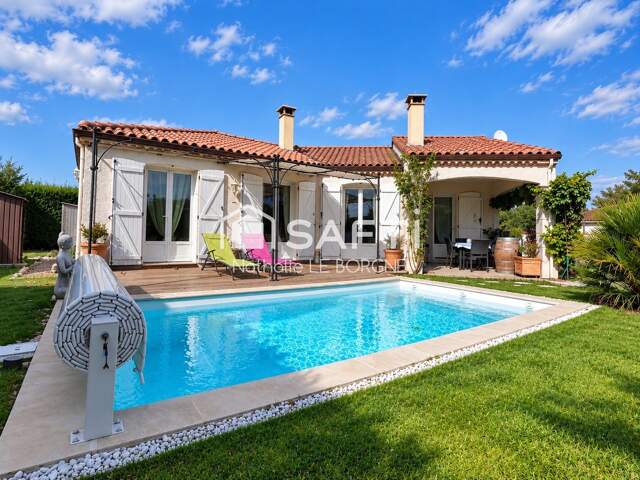 Jolie villa de plain pied avec piscine — photo du bien