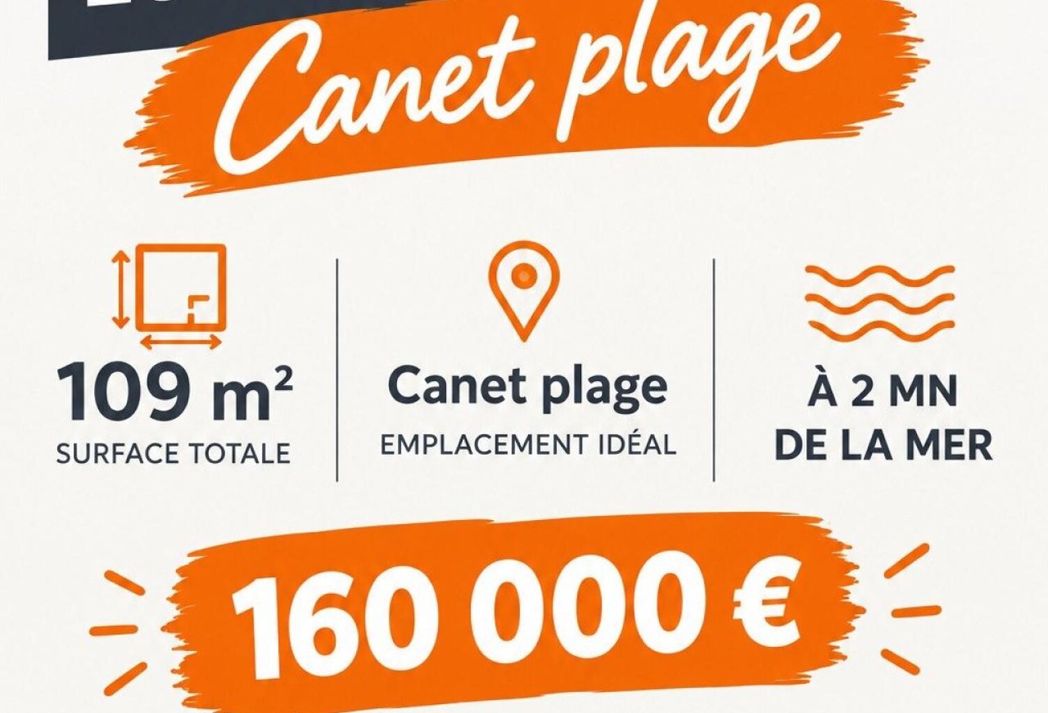 LOCAL COMMERCIAL 109 m² À CANET-EN-ROUSSILLON — photo 1