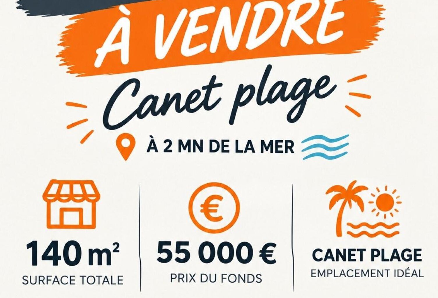 FONDS DE COMMERCE À CANET-EN-ROUSSILLON — photo 1
