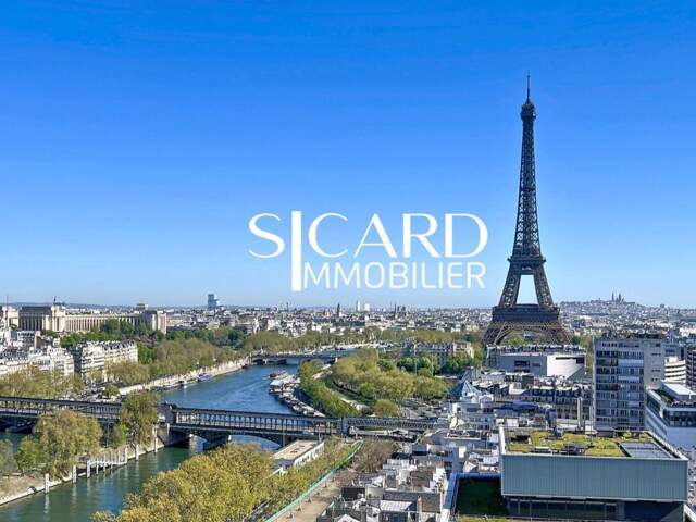 Tour Eiffel et Seine en face, au 21e étage — photo du bien