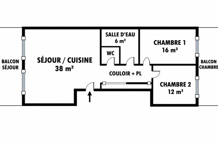Vente Appartement 3 pièces — photo 3