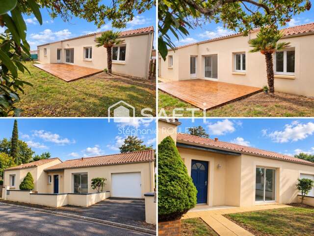 À LOUER  LA ROCHE-SUR-YON  SECTEUR LA COURTAISIÈRE  MAISON DE PLAIN-PIED DE 111 M²  3 CHAMBRES  GARAGE — photo du bien