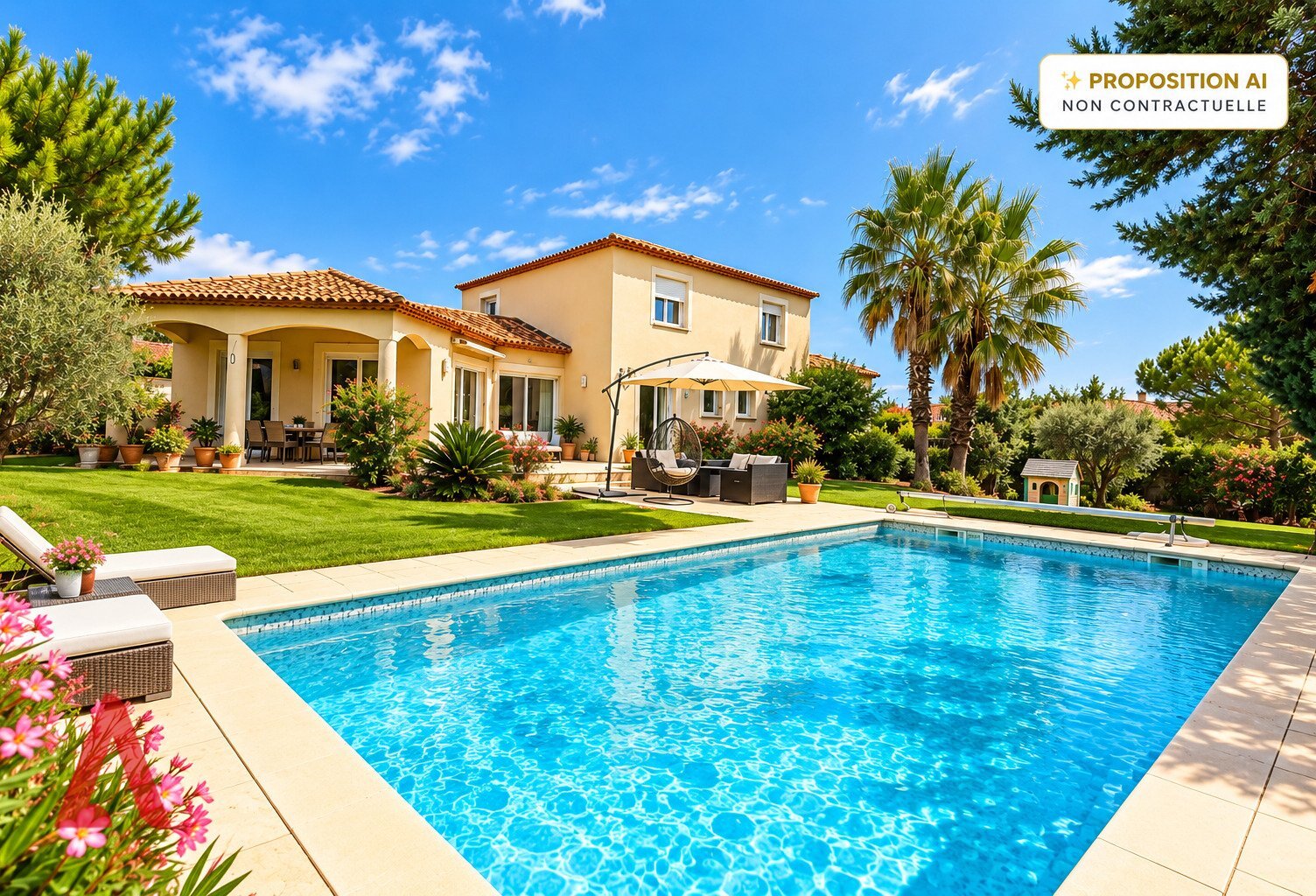 ROUJAN  VILLA D'EXCEPTION 218 M² + GÎTE INDÉPENDANT | PISCINE CHAUFFÉE | 1 690 M² | 690 000  — photo 1