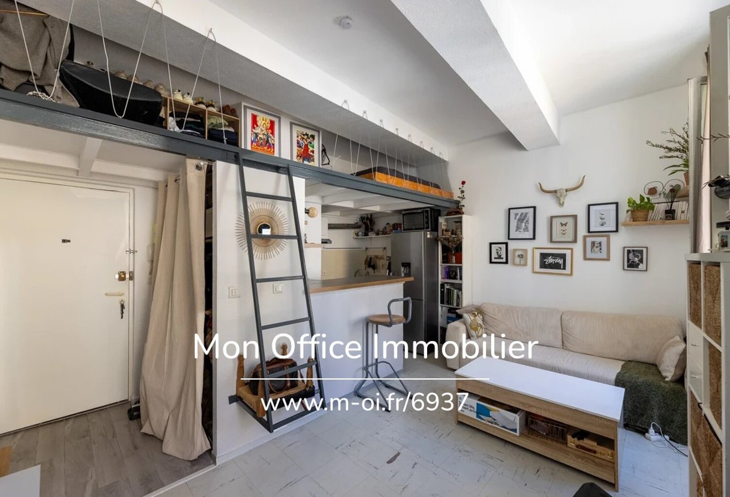 Référence : 7372-NZW - Appartement 25 m² - centre ville, lumineux et belles hauteurs sous plafond — photo 1