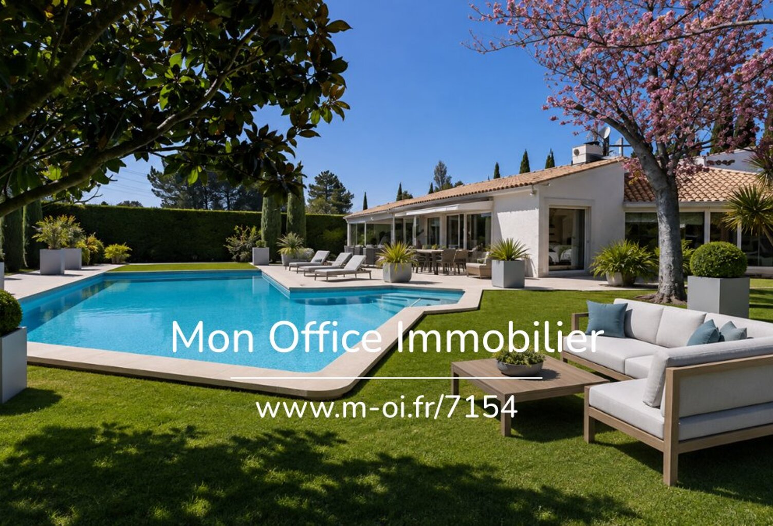 Référence : 7154-VCL. - Maison dans un cocon de verdure - 3 chambres, un bureau, une dépendance - BOUC BEL AIR — photo 1
