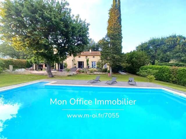 Référence : 7055-VCL - Maison 4 chambres et 1 bureau - Piscine calme absolu village à pied - 13510 EGUILLES — photo du bien