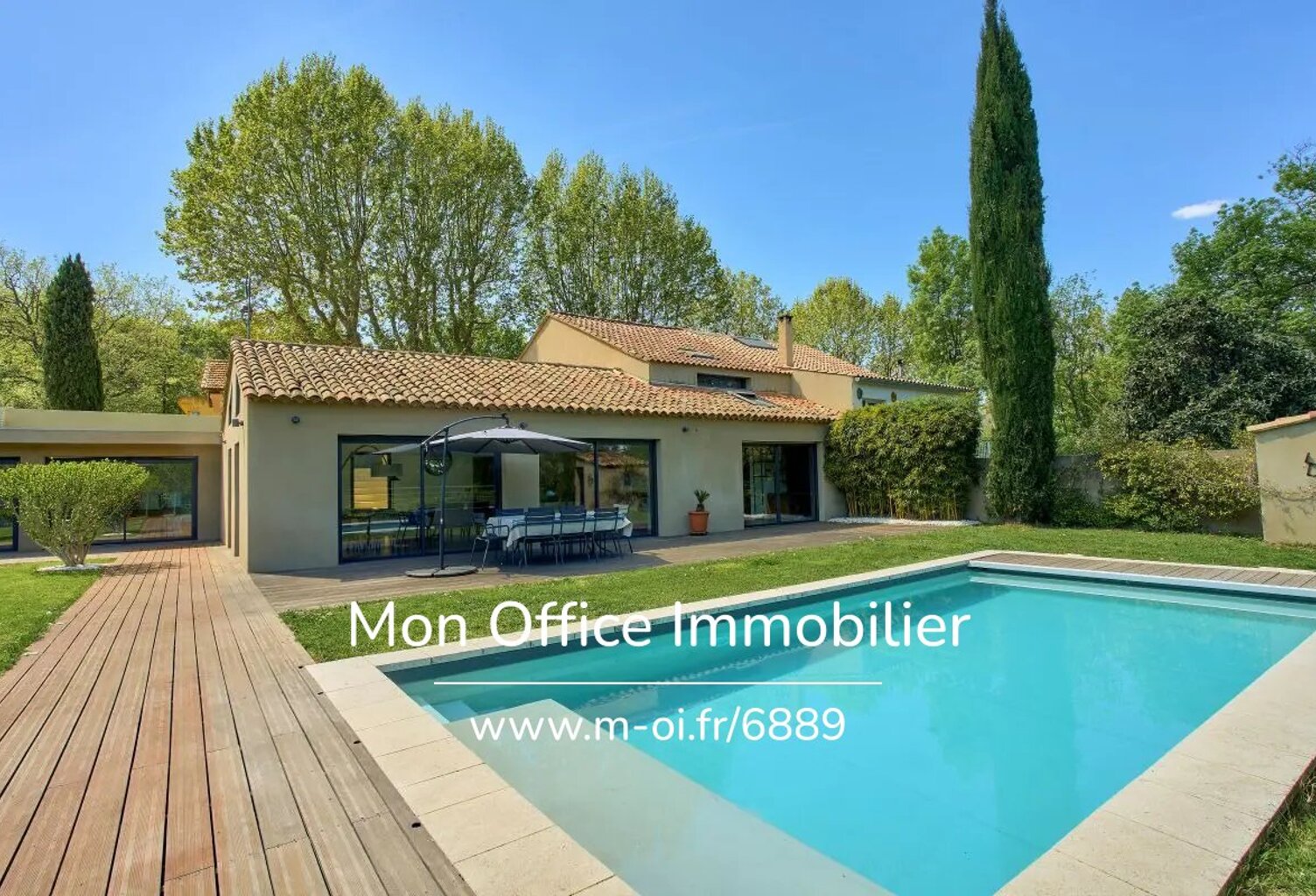 Référence : 6889-VCL. - Contemporaine élégante - Jardin clos et arboré avec piscine - Proche AIX EN PROVENCE — photo 1