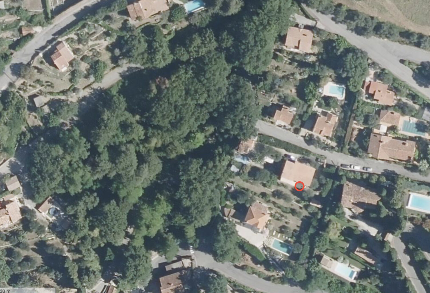 MAGAGNOSC TERRAIN NON CONSTRUCTIBLE ARBORÉ CHENES SUPER MAGA — photo 1