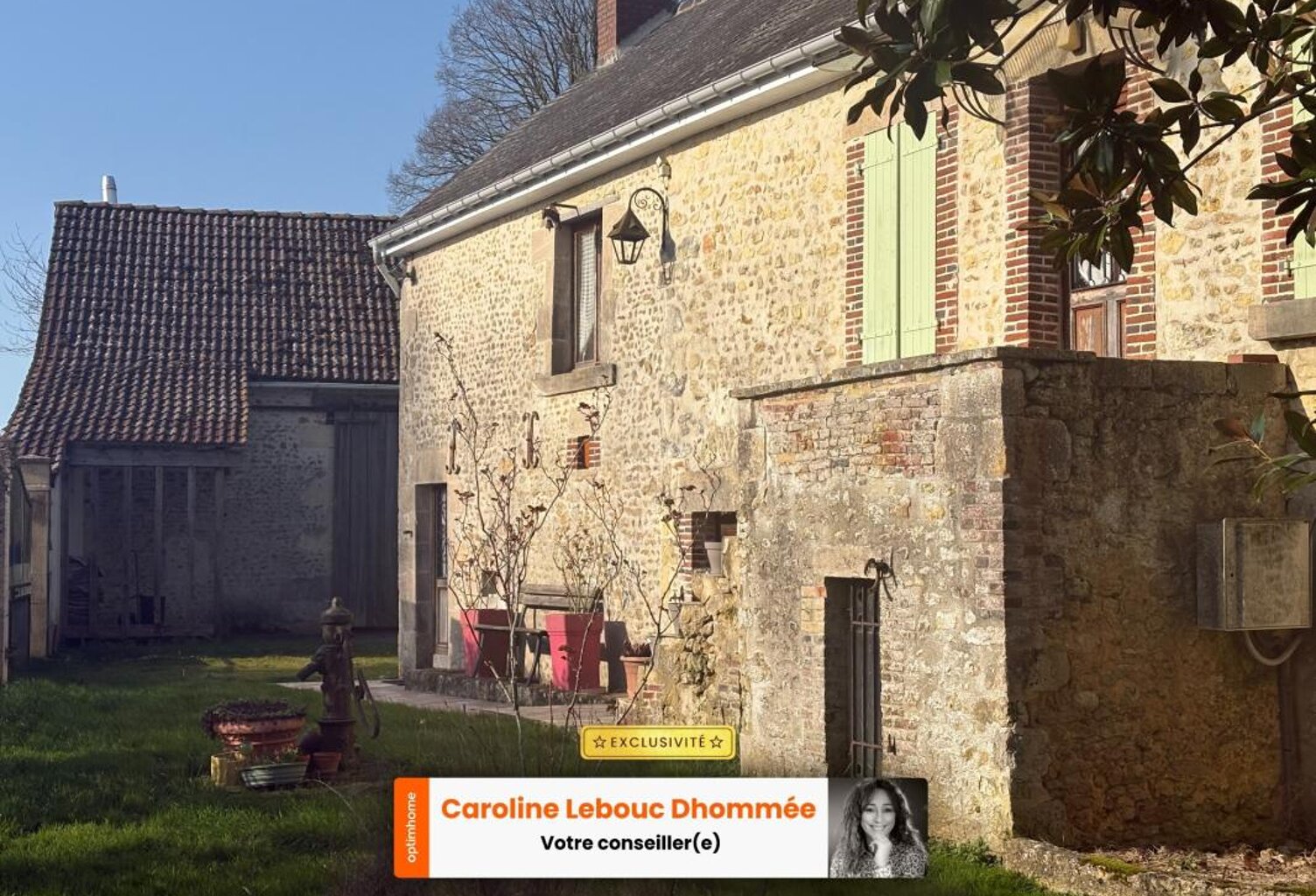 VENTE INTERACTIVE Authentique Logis du XVIe siècle grange de 200 m² parc verger de 4 000 m² Entre Mortagne-au-Perche et Le Mêle — photo 1