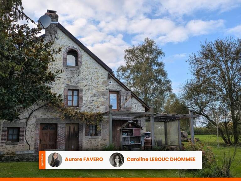 VENTE INTERACTIVE Authentique Logis du XVIe siècle grange de 200 m² parc verger de 4 000 m² Entre Mortagne-au-Perche et Le Mêle — photo 1