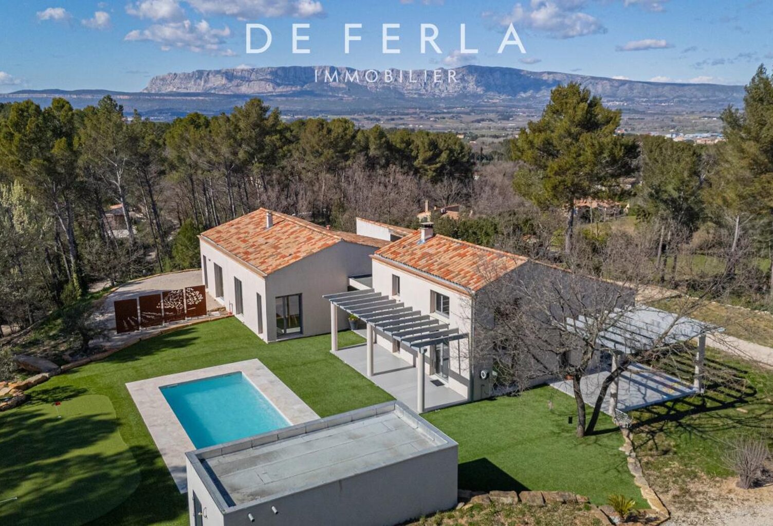 Trets - Propriété contemporaine d’exception avec vue Sainte-Victoire — photo 1