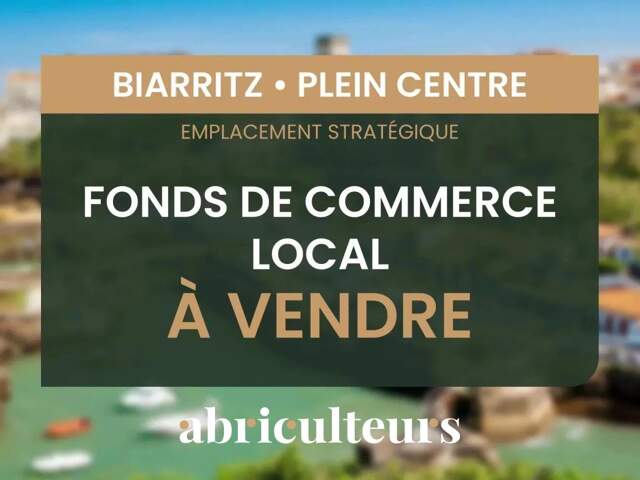 FONDS DE COMMERCE - LOCAL - PLEIN CENTRE DE BIARRITZ - 100 m² — photo du bien