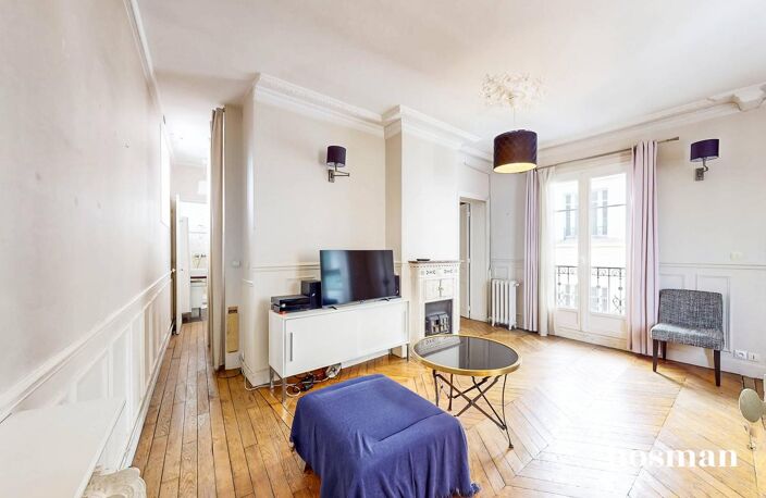 Appartement 3 pièces de 59 m² avec cave et chambre de service - Rue Juliette Lamber, Paris — photo 2