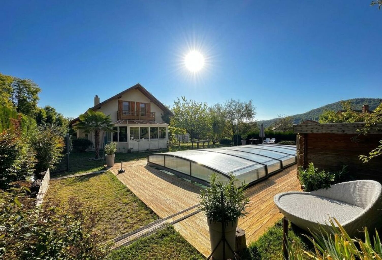 A VENDRE - VALLIERES SUR FIER (74150) - Maison familiale avec piscine, jardin et double garage — photo 1